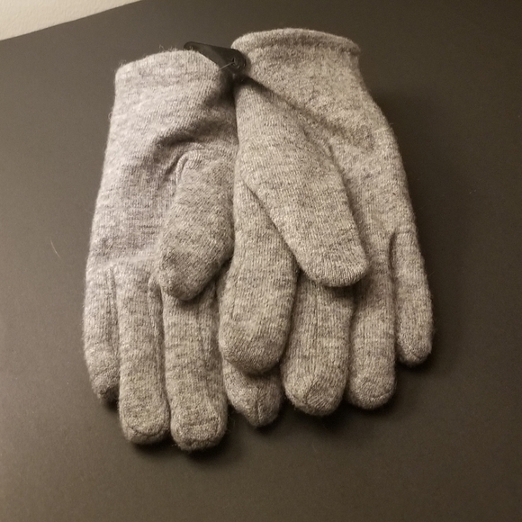 Wool blend charcoal Pippa gloves - Picture 3 of 4